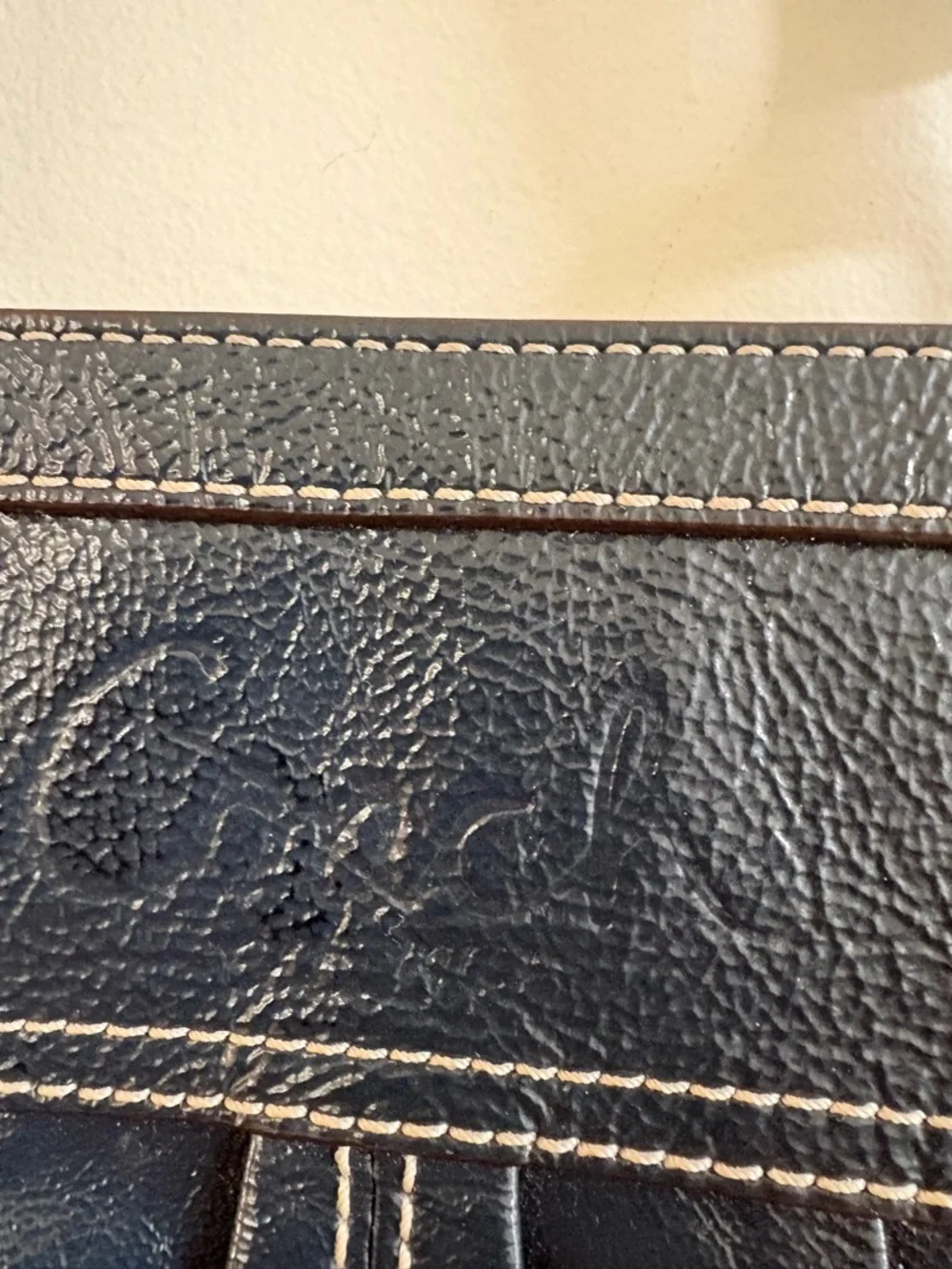 Vintage Coach Legacy Midnight Blue Patent Leather Turnlock tote bag - Picture 6 of 8